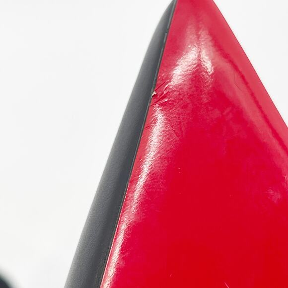 Christian Louboutin Black Leather Suede Santia Botta 85 Knee High Boot EU 36.5 - Picture 12 of 13